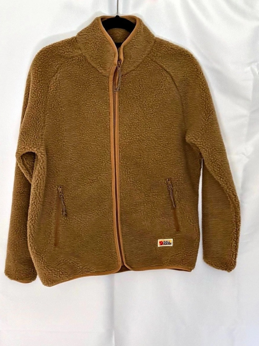PRISTINE CONDITION - Fjallraven Vardag Pile Fleece W Jacket Brown Medium